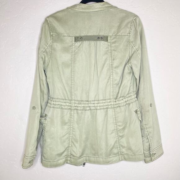 Marrakech Anthropologie Utility Jacket Geneva Military Green Medium - Picture 13 of 14